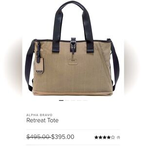 Tumi retreat tote